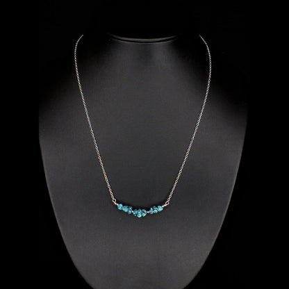 Dainty Turquoise Bar Necklace