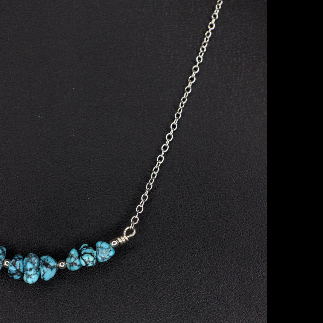 Dainty Turquoise Bar Necklace