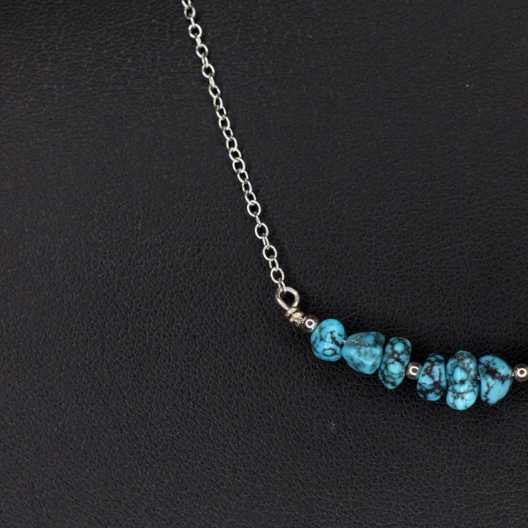 Dainty Turquoise Bar Necklace