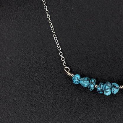 Dainty Turquoise Bar Necklace