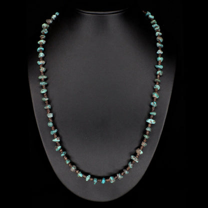 Baby Olive Shell Turquoise Necklace