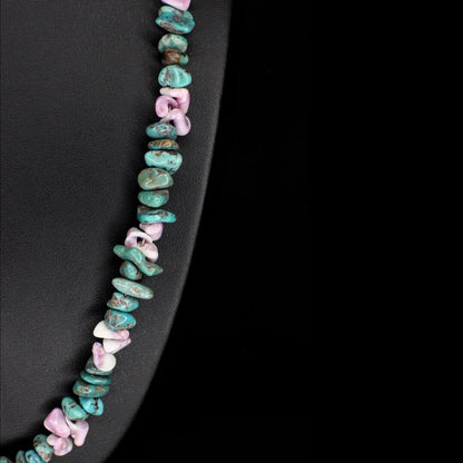 Violet Shell Turquoise Necklace