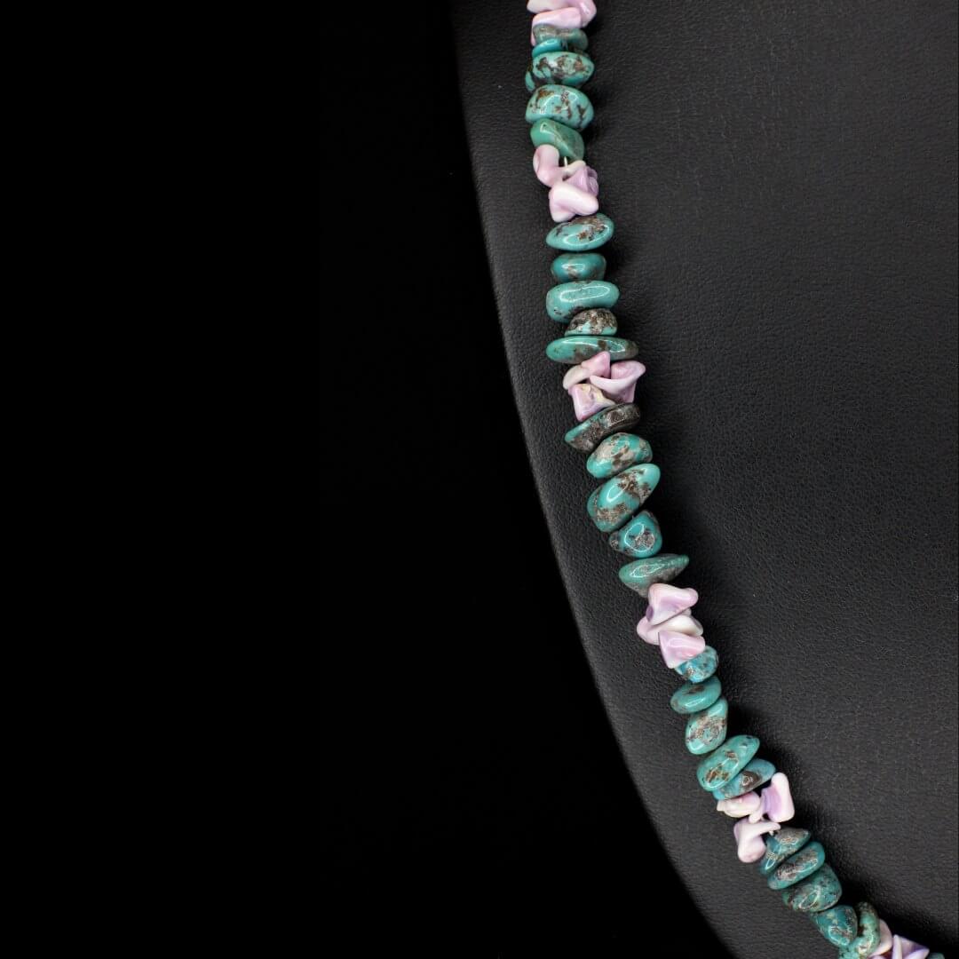 Violet Shell Turquoise Necklace