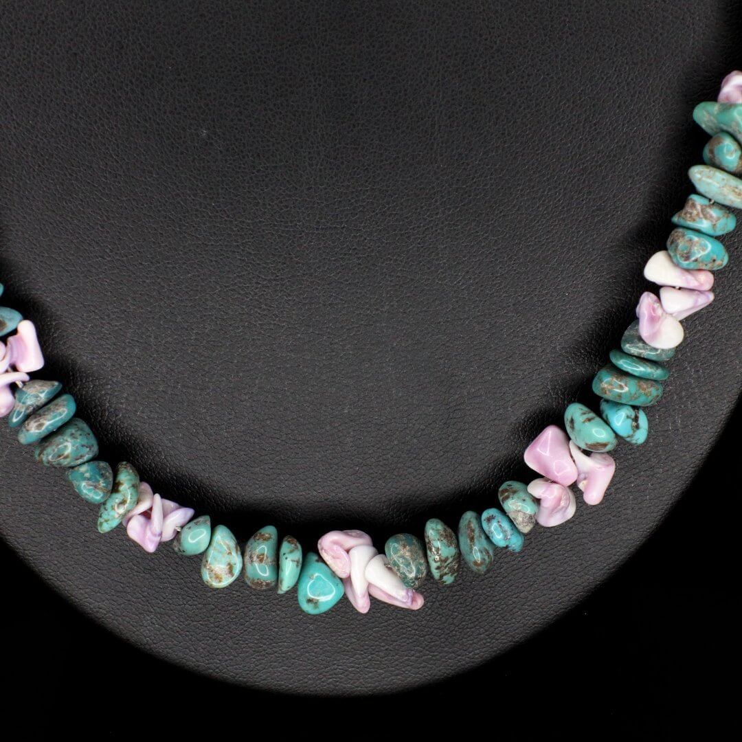 Violet Shell Turquoise Necklace