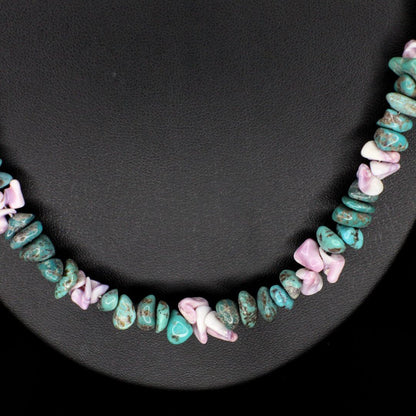 Violet Shell Turquoise Necklace