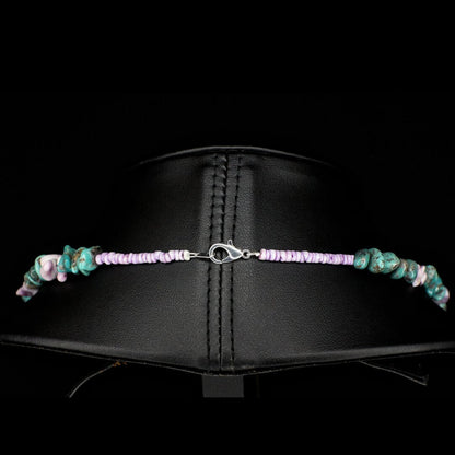 Violet Shell Turquoise Necklace