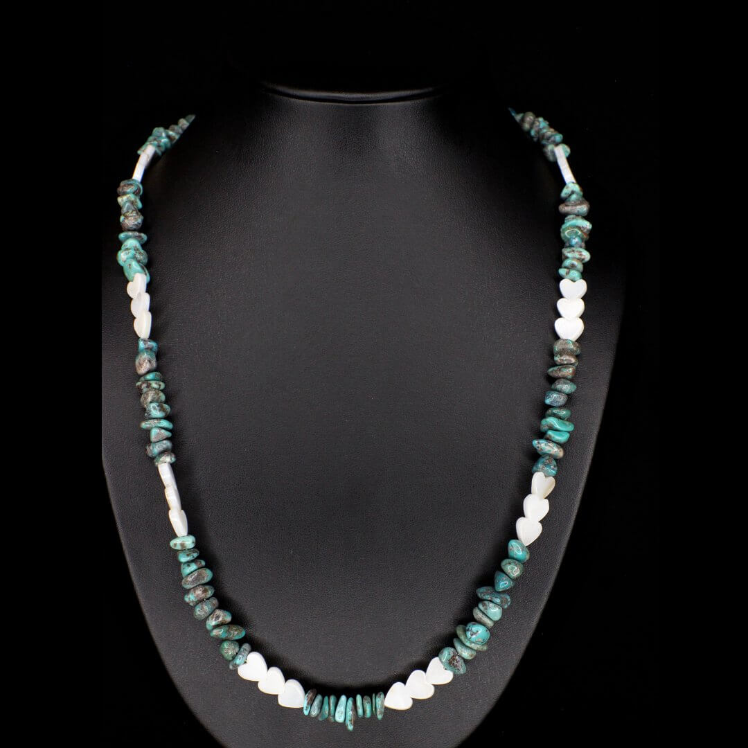 Mother of Pearl Turquoise Necklace