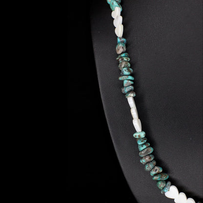 Mother of Pearl Turquoise Necklace