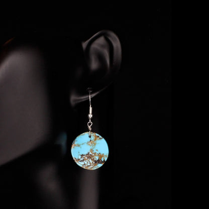 Turquoise Moon Earrings