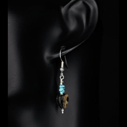 Tiger Heart Earrings
