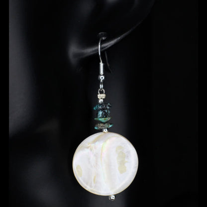 White Shell Woman Earrings