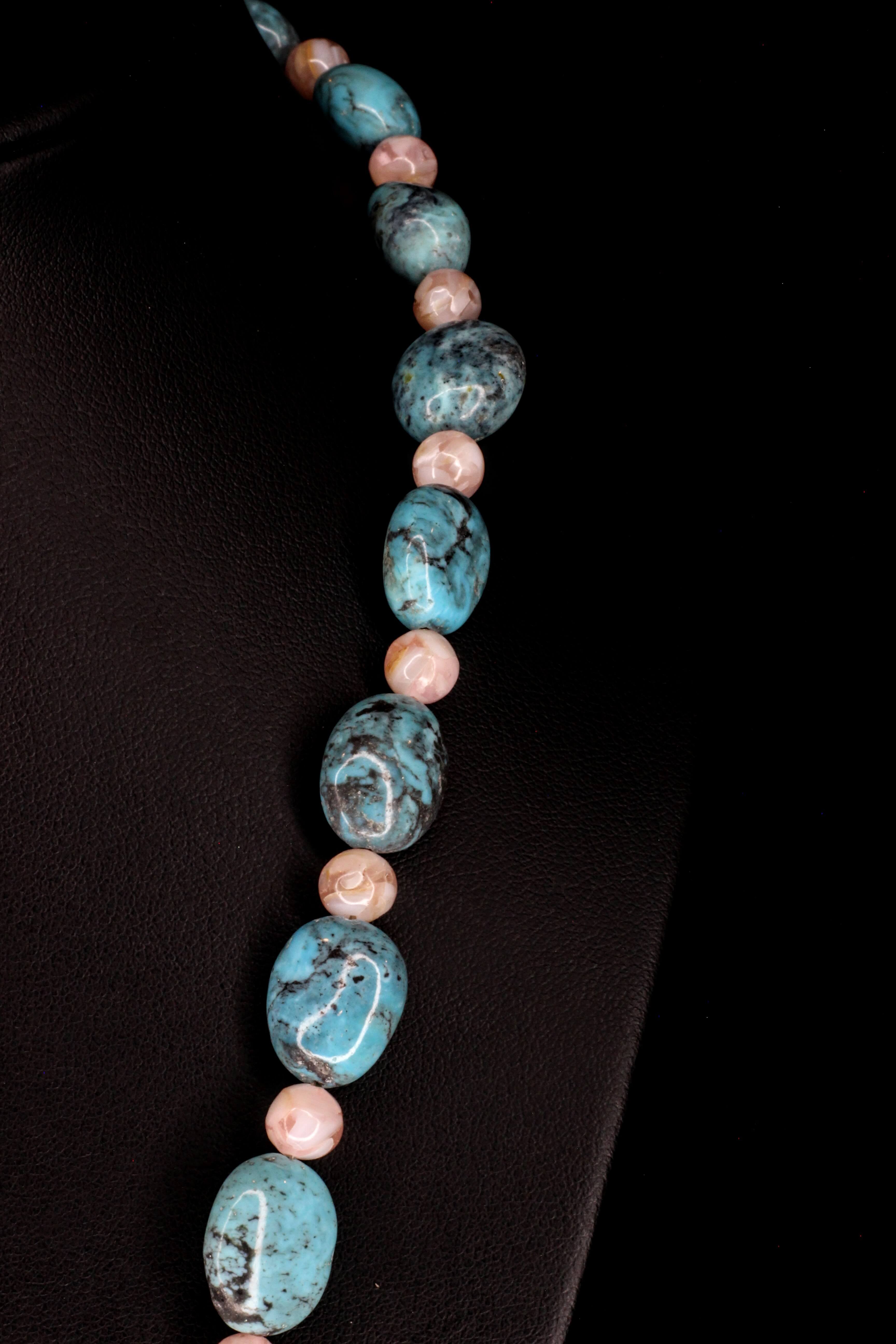 Pink Abalone & Blue Turquoise