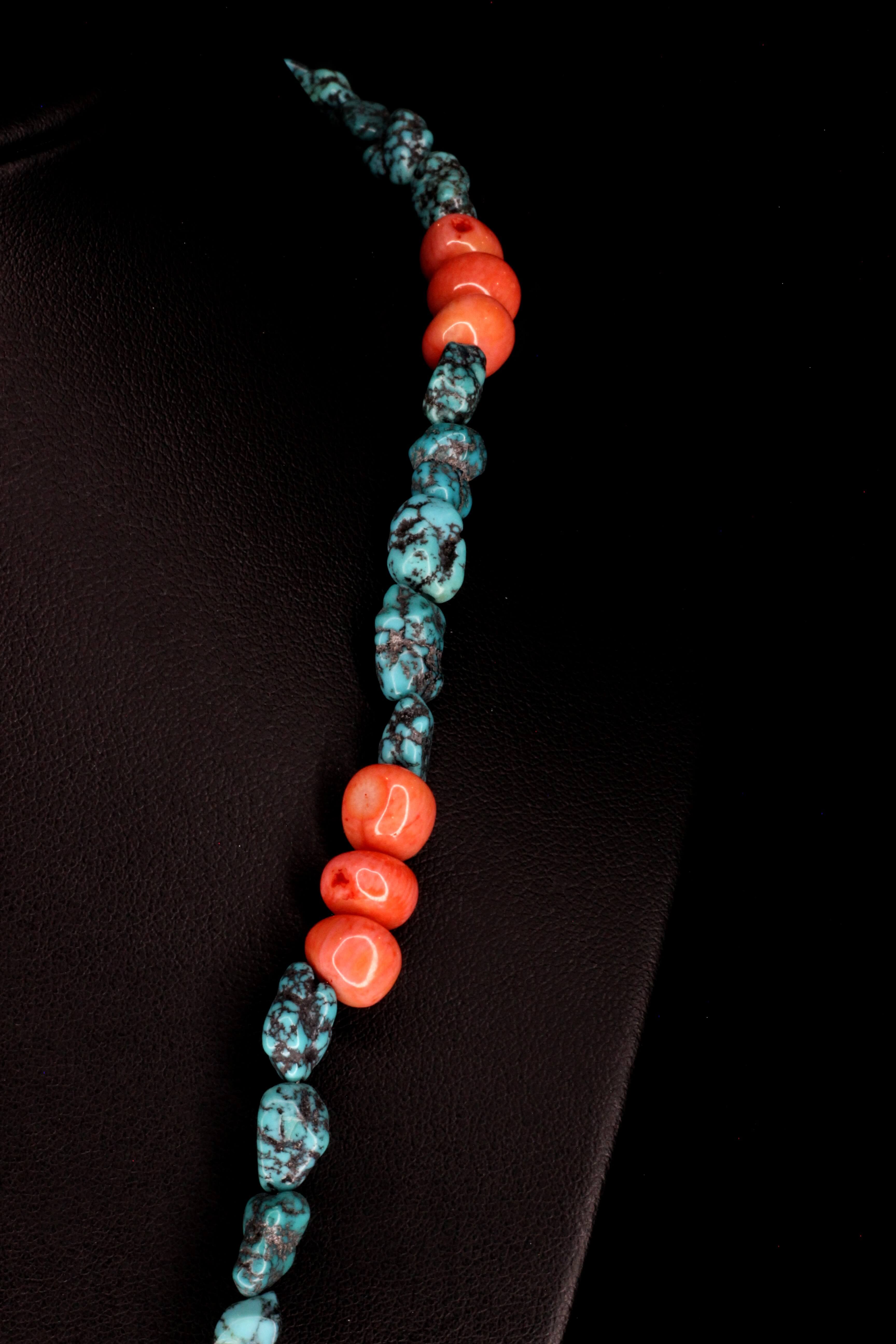 Bamboo Coral & Turquoise