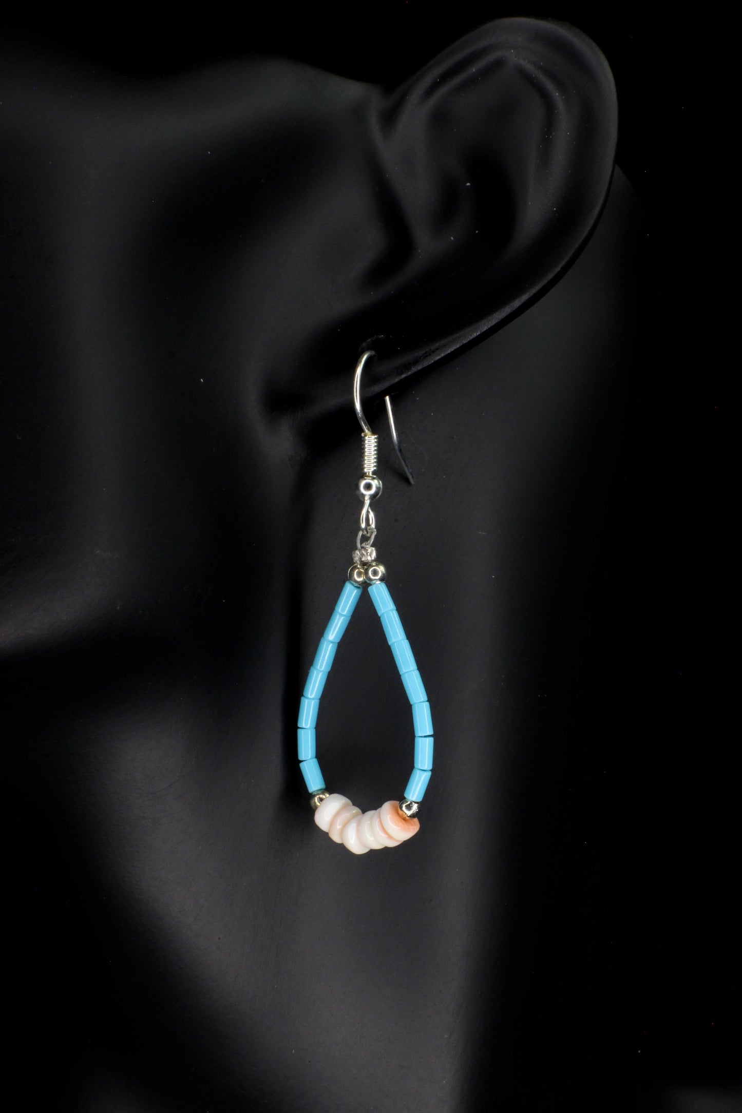 Block Turquoise & Red Lip Shell