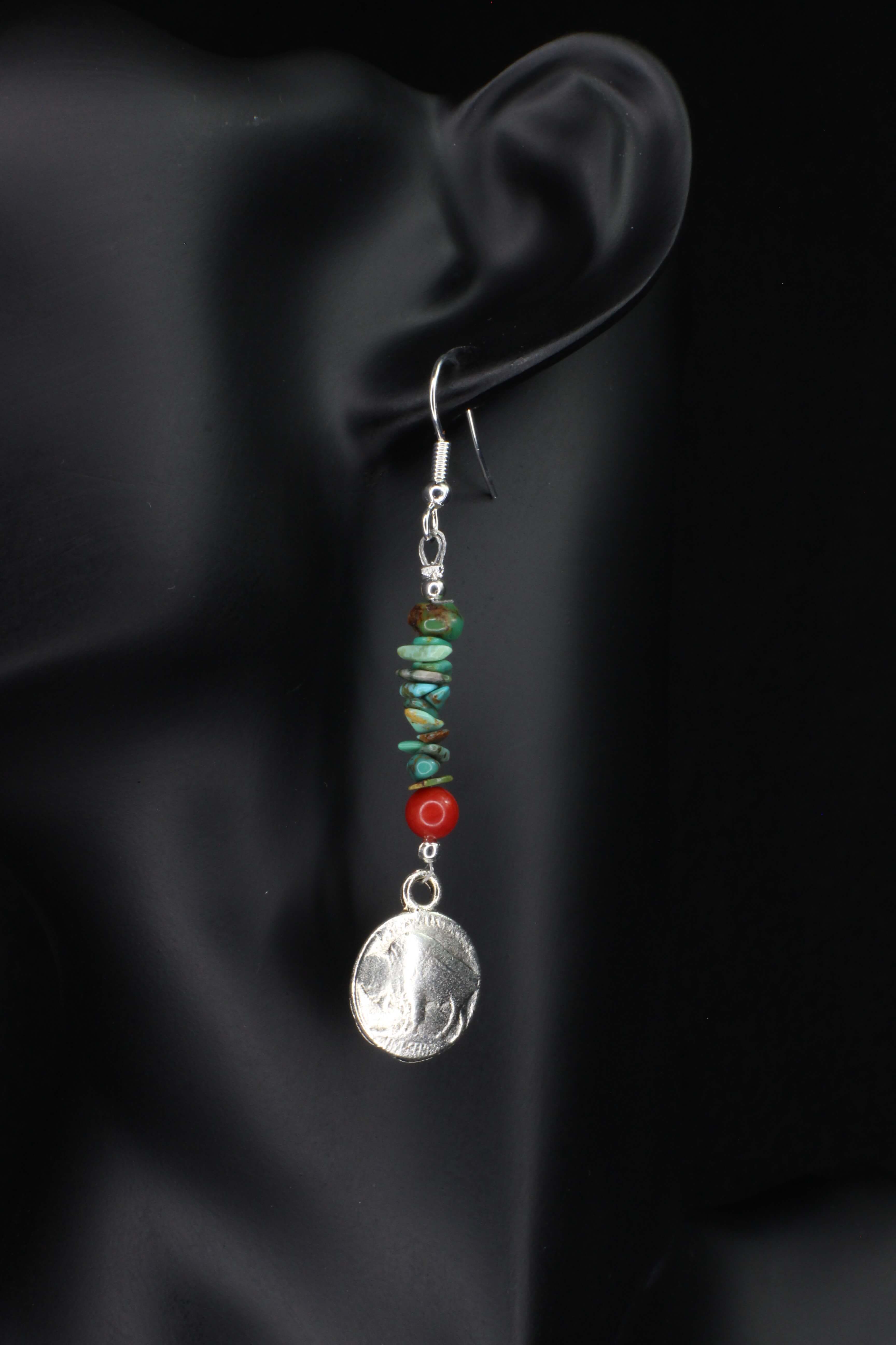 Buffalo Medallion Earrings