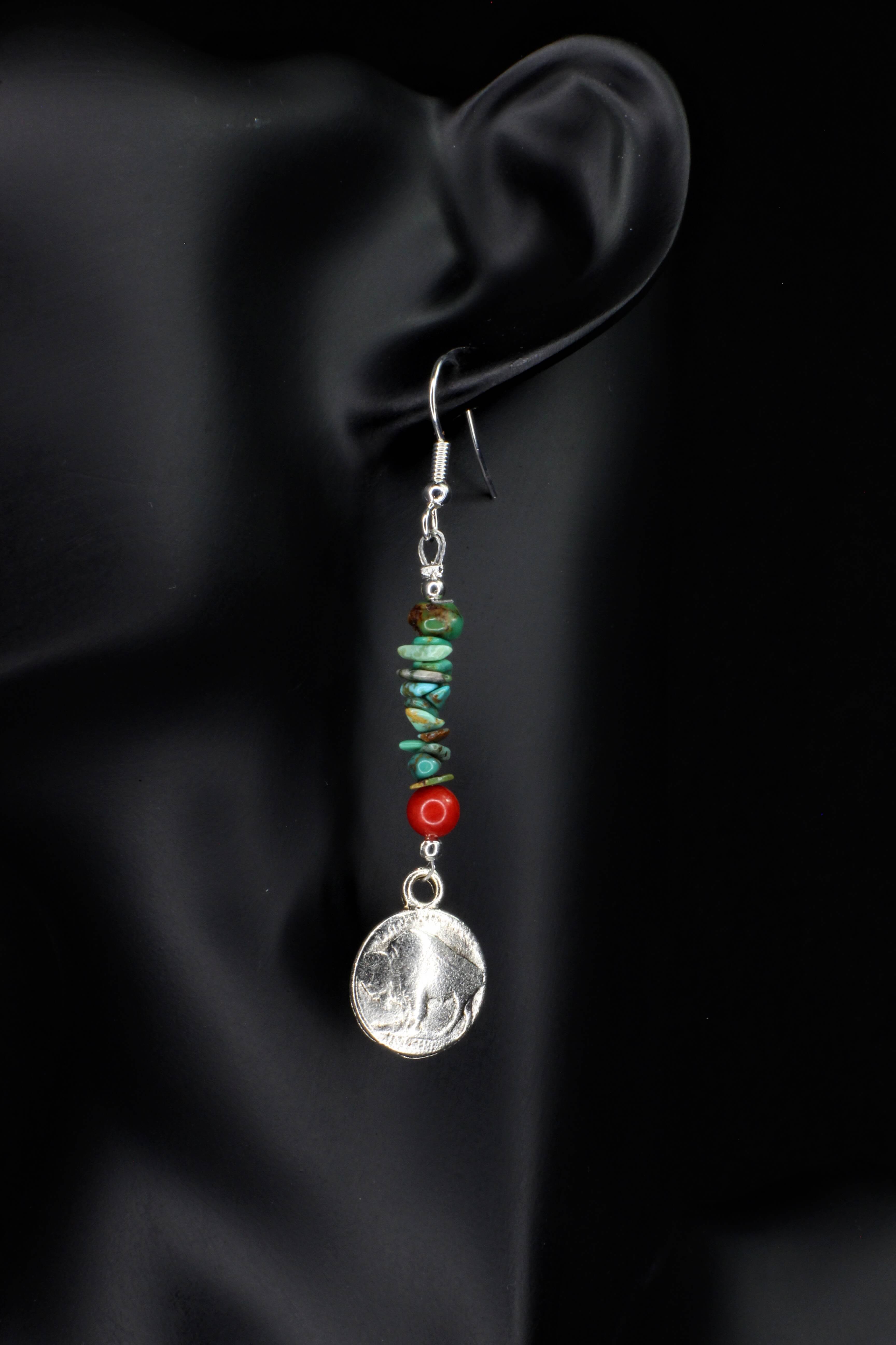 Buffalo Medallion Earrings