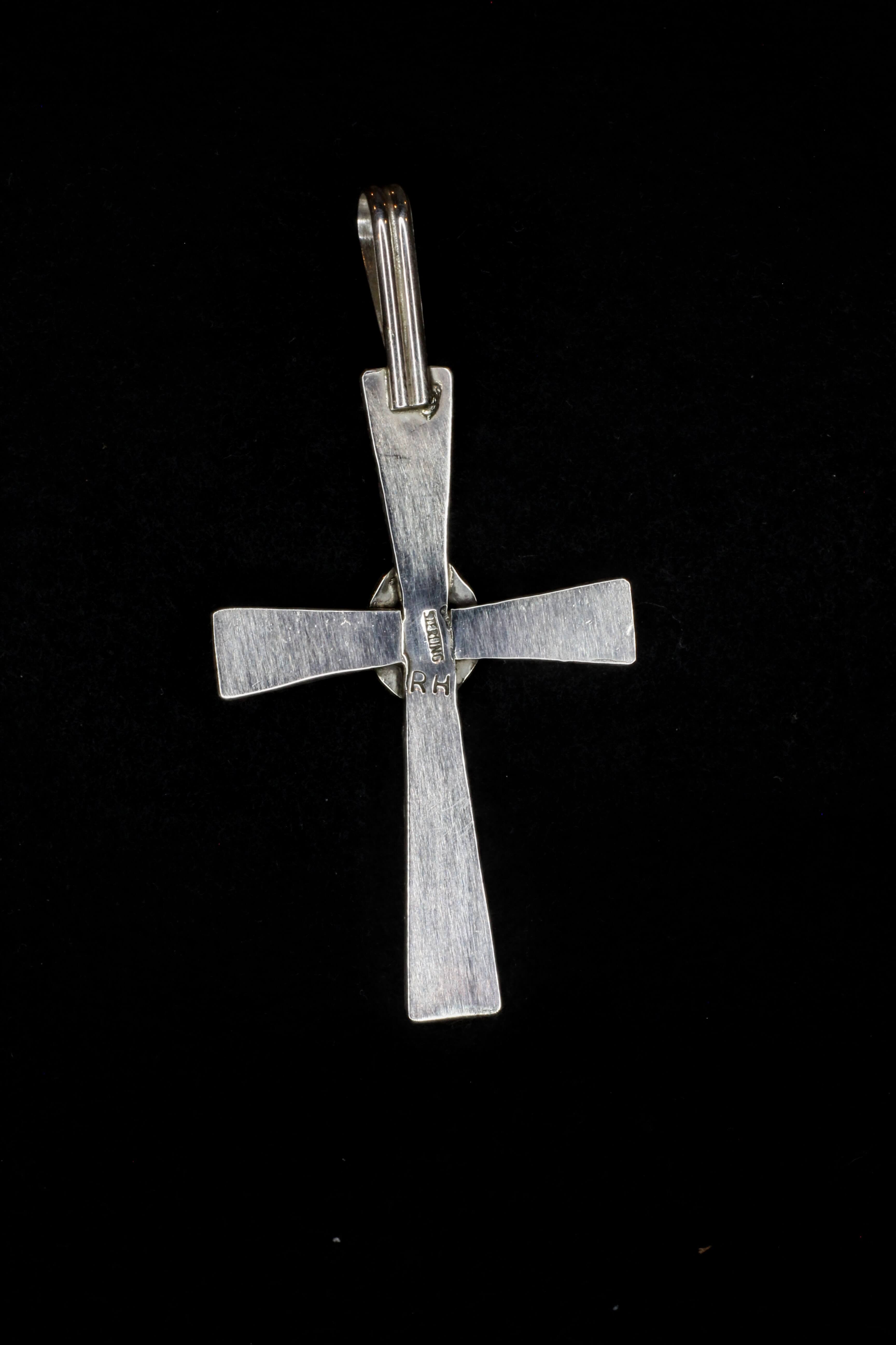 Single Stone Opal Cross