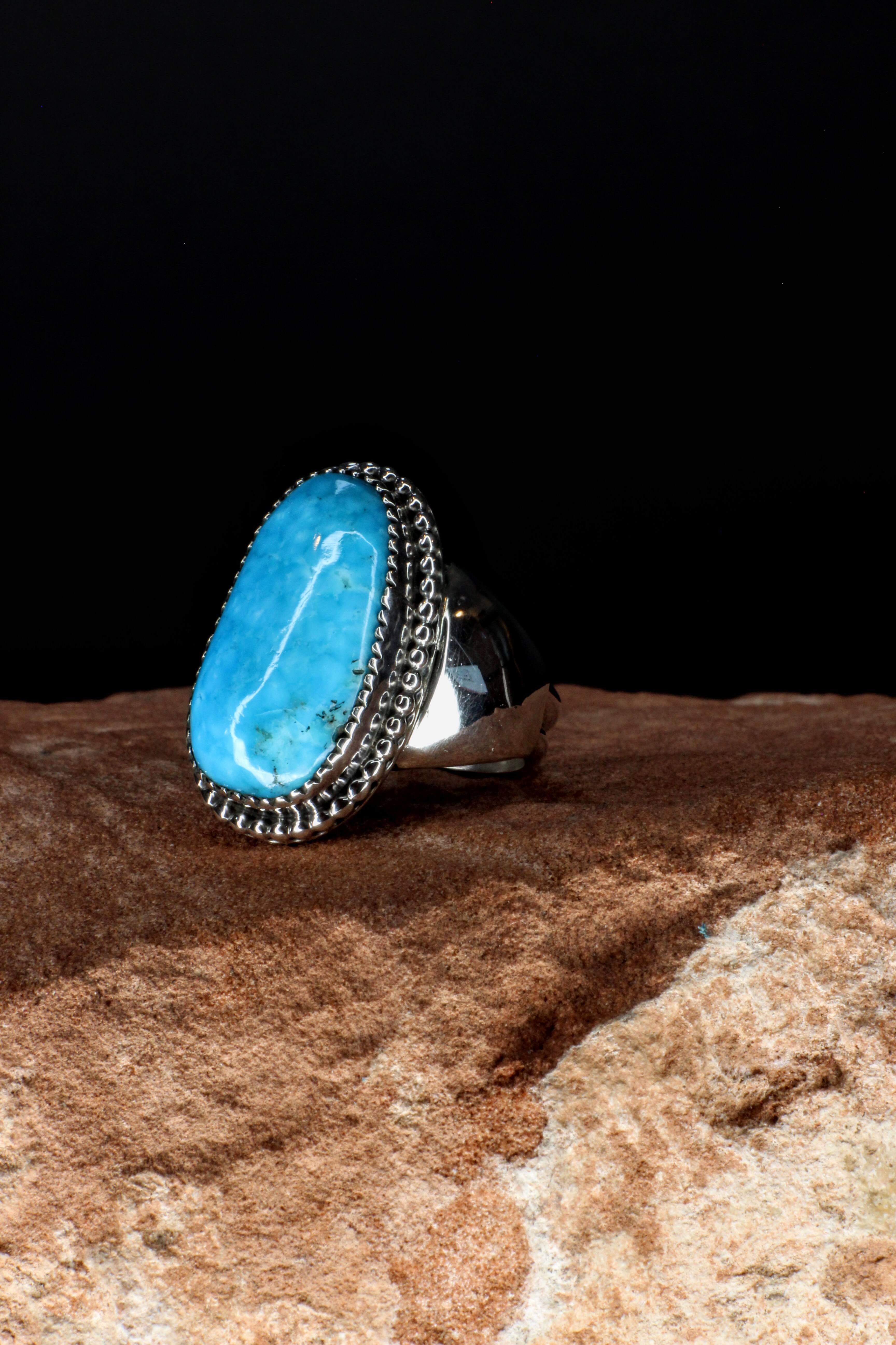 Loan Mountain Turquoise Ring | Size 12.5