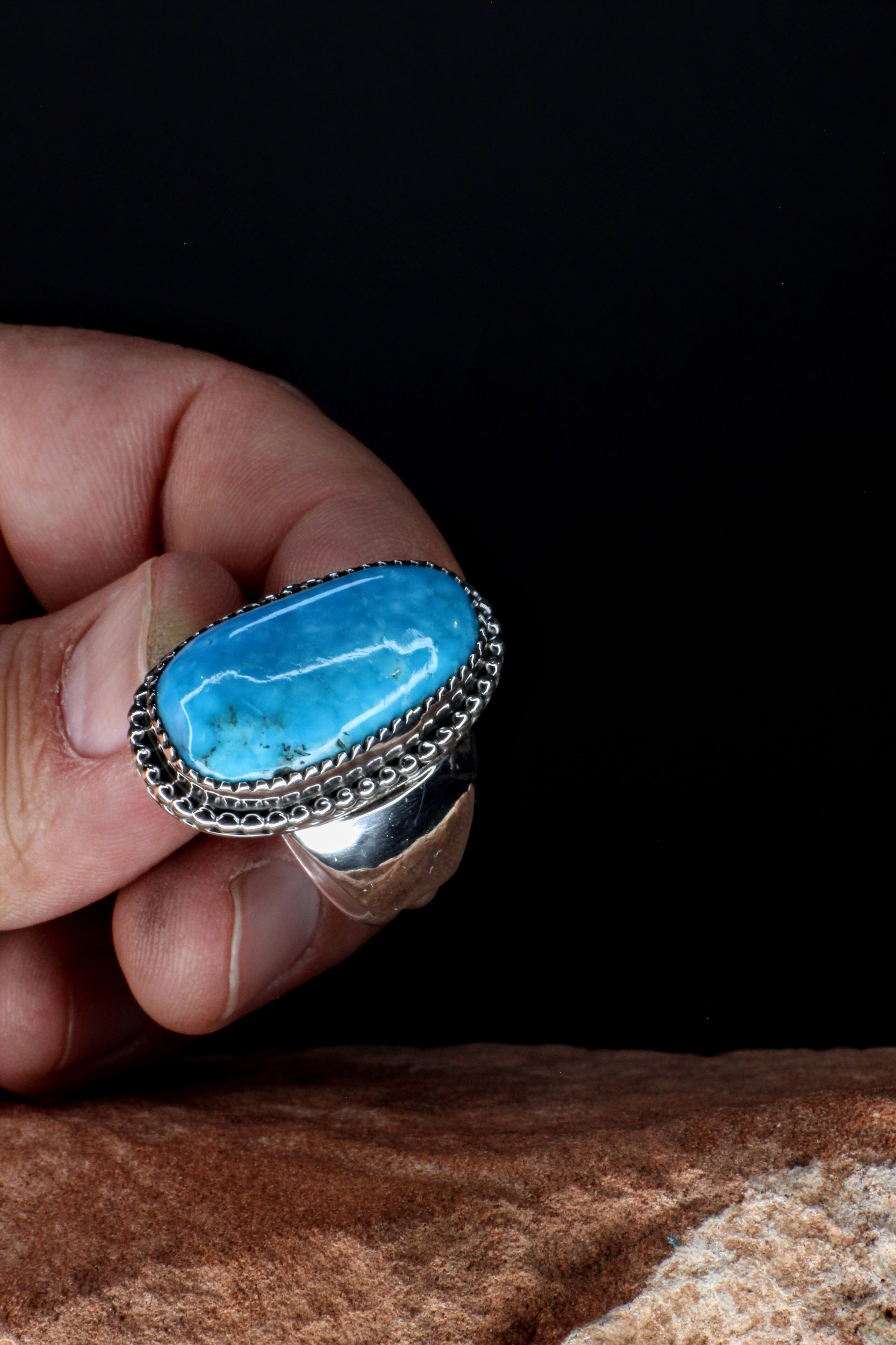 Loan Mountain Turquoise Ring | Size 12.5