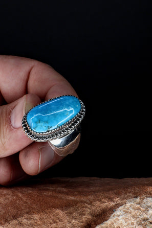 Loan Mountain Turquoise Ring | Size 12.5