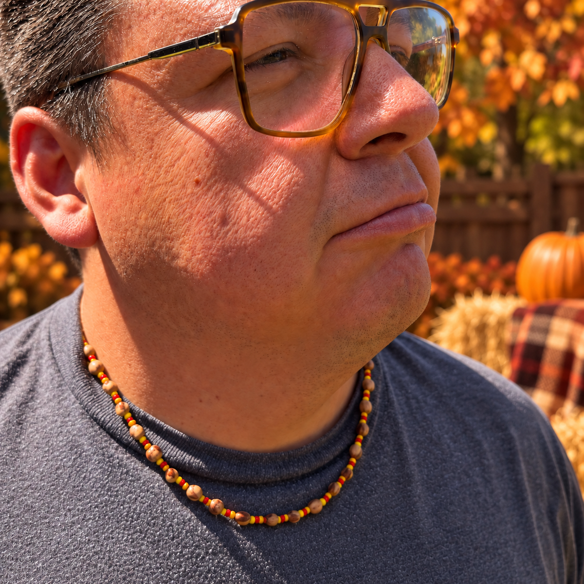 Fall Collection Ghost Bead Choker