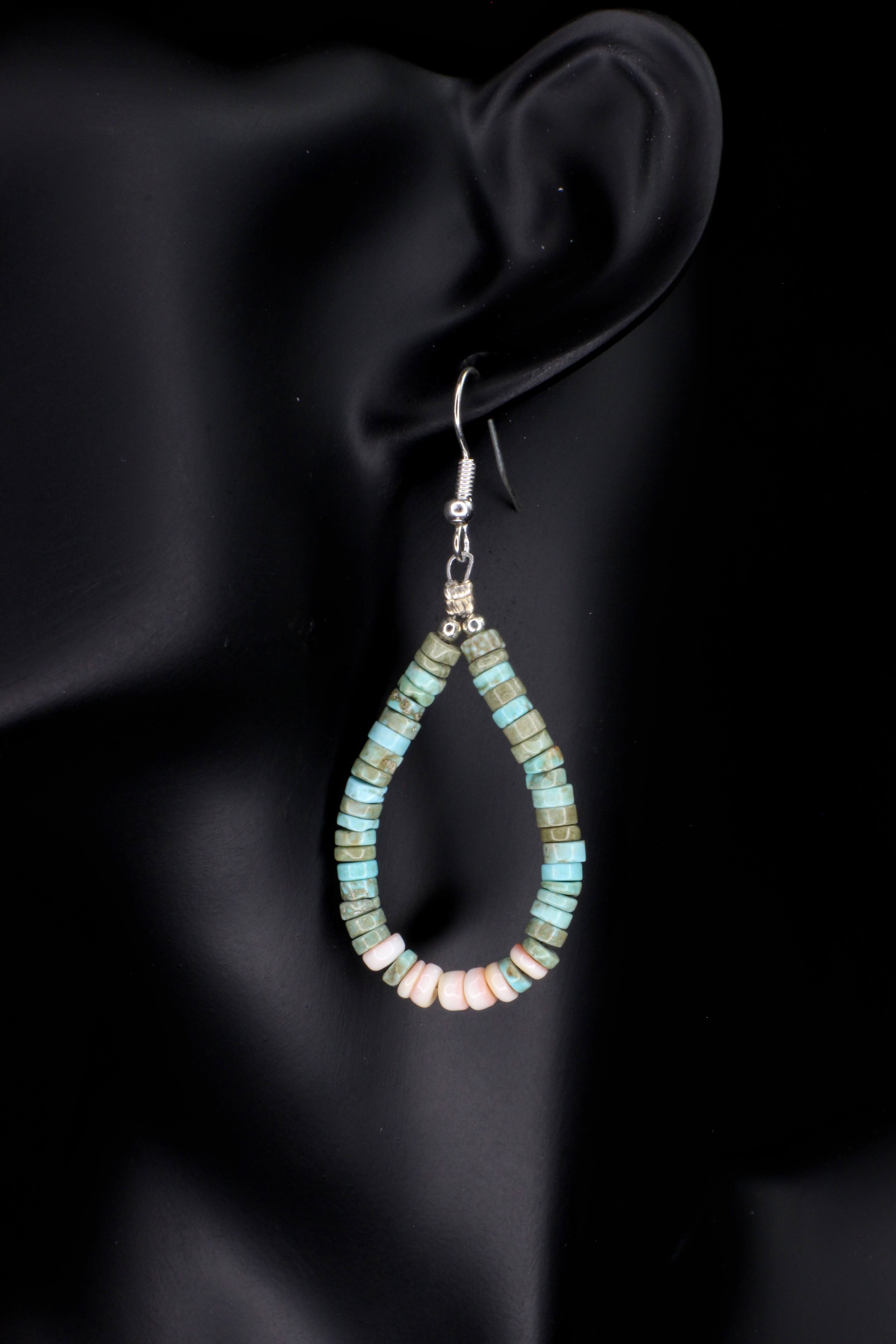 Turquoise & Strawberry Earrings