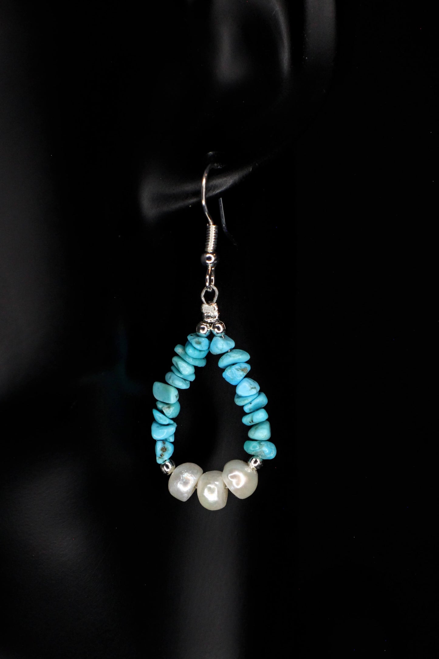 Sky Pearl Teardrop Earrings