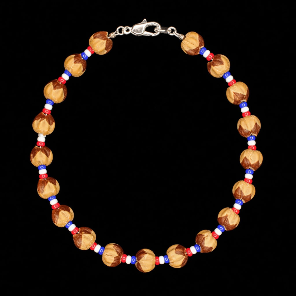 Patriotic Ghost Bead Bracelet