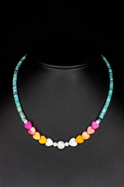 Painted Heart Choker