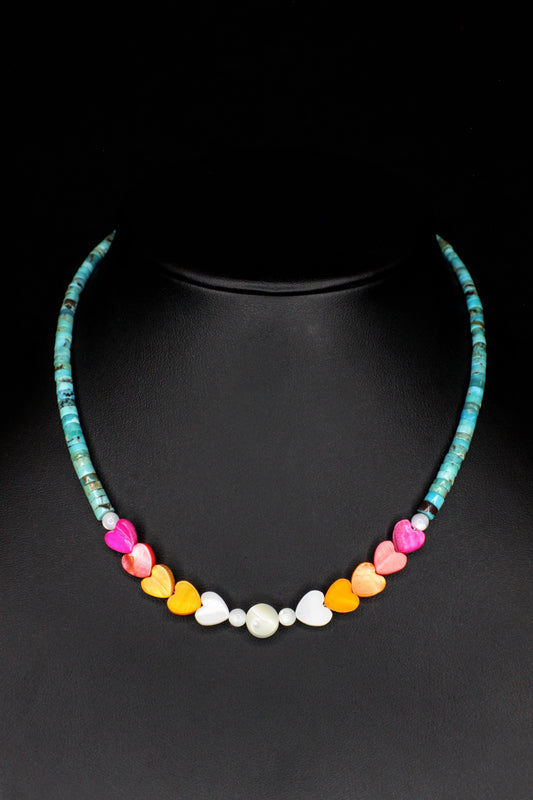 Painted Heart Choker