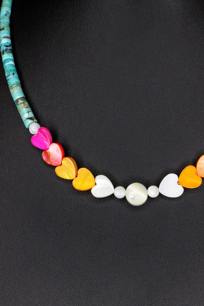 Painted Heart Choker