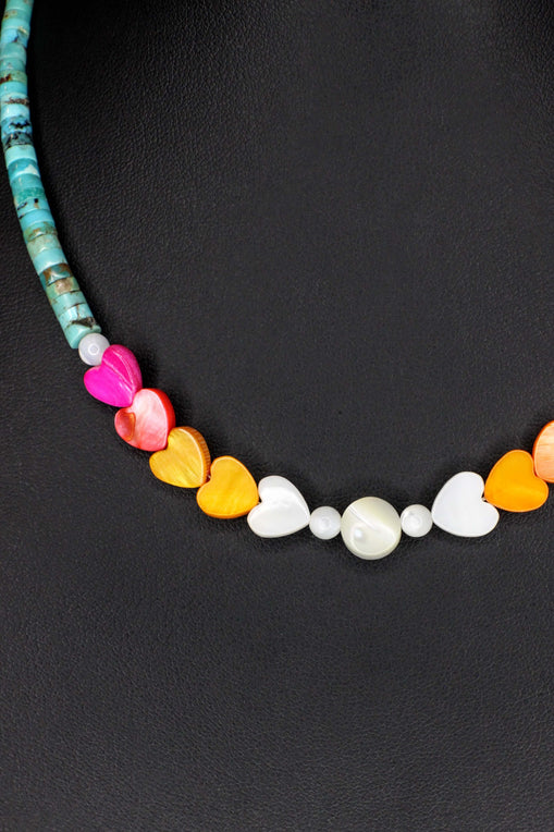 Painted Heart Choker