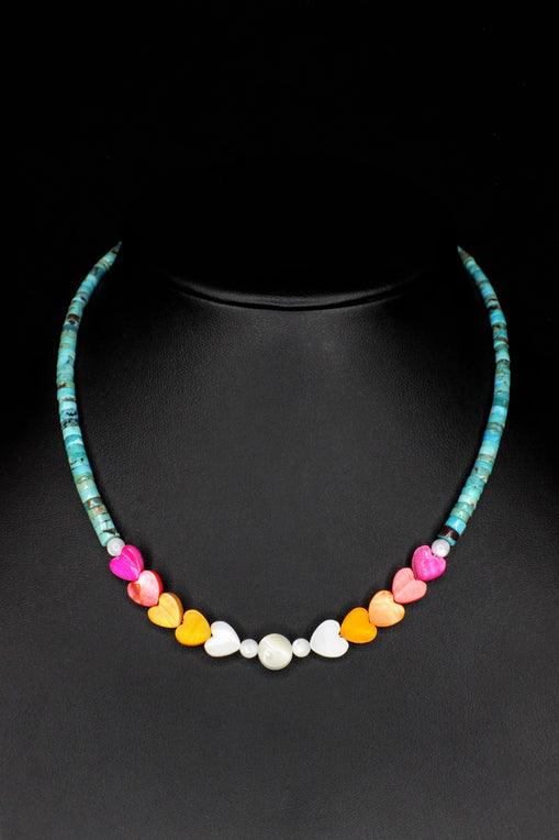 Painted Heart Choker