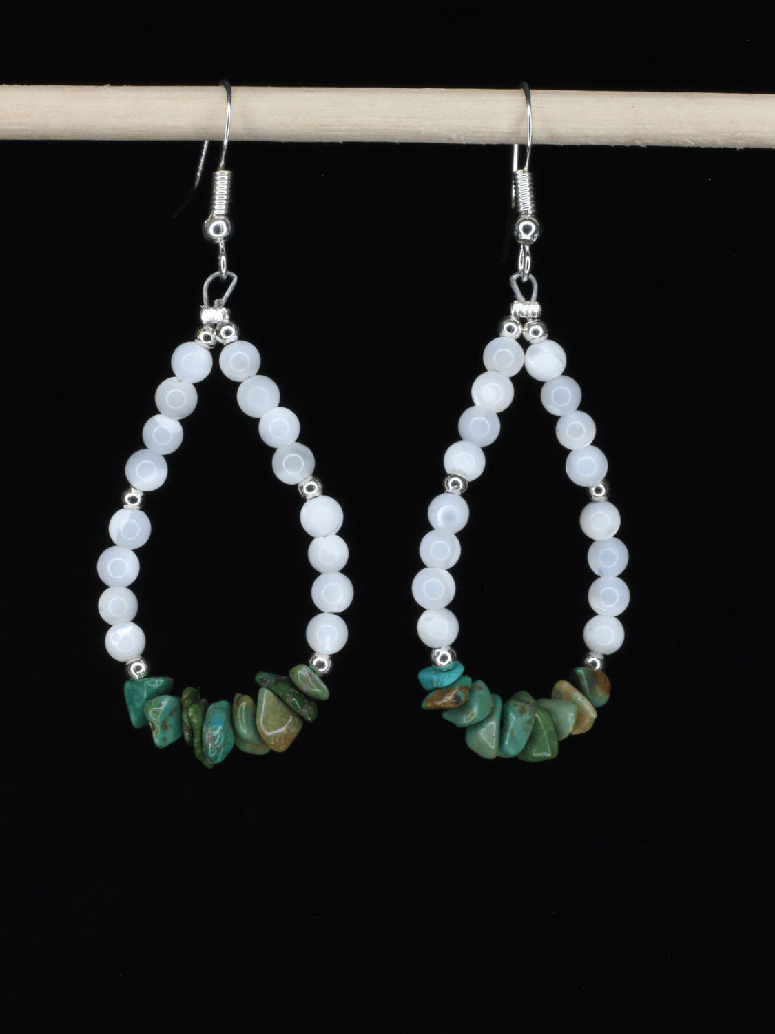 Turquoise & Mother of Pearl Earrings