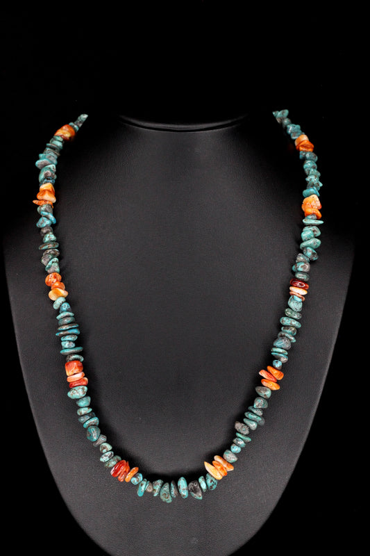Desert Fire & Sky Necklace