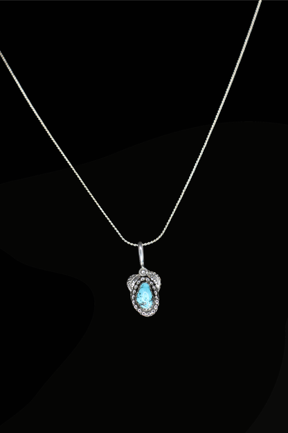 Petite Turquoise Drop Pendant
