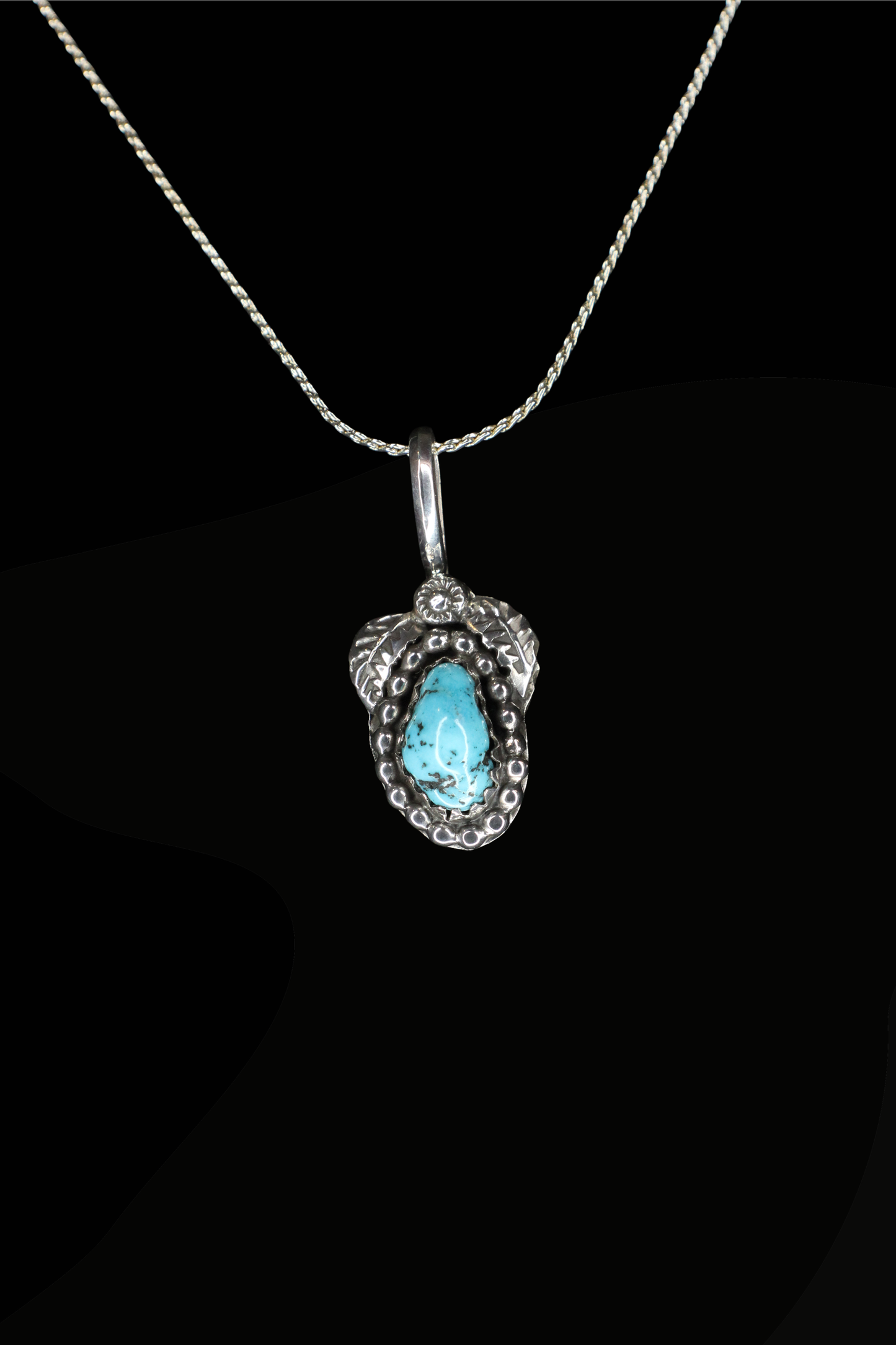 Petite Turquoise Drop Pendant