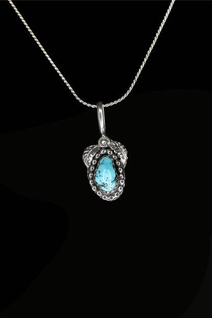 Petite Turquoise Drop Pendant
