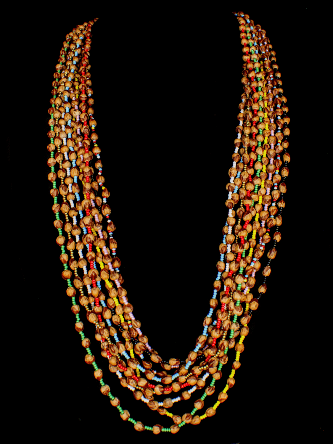 Assorted Color Ghost Bead Necklace