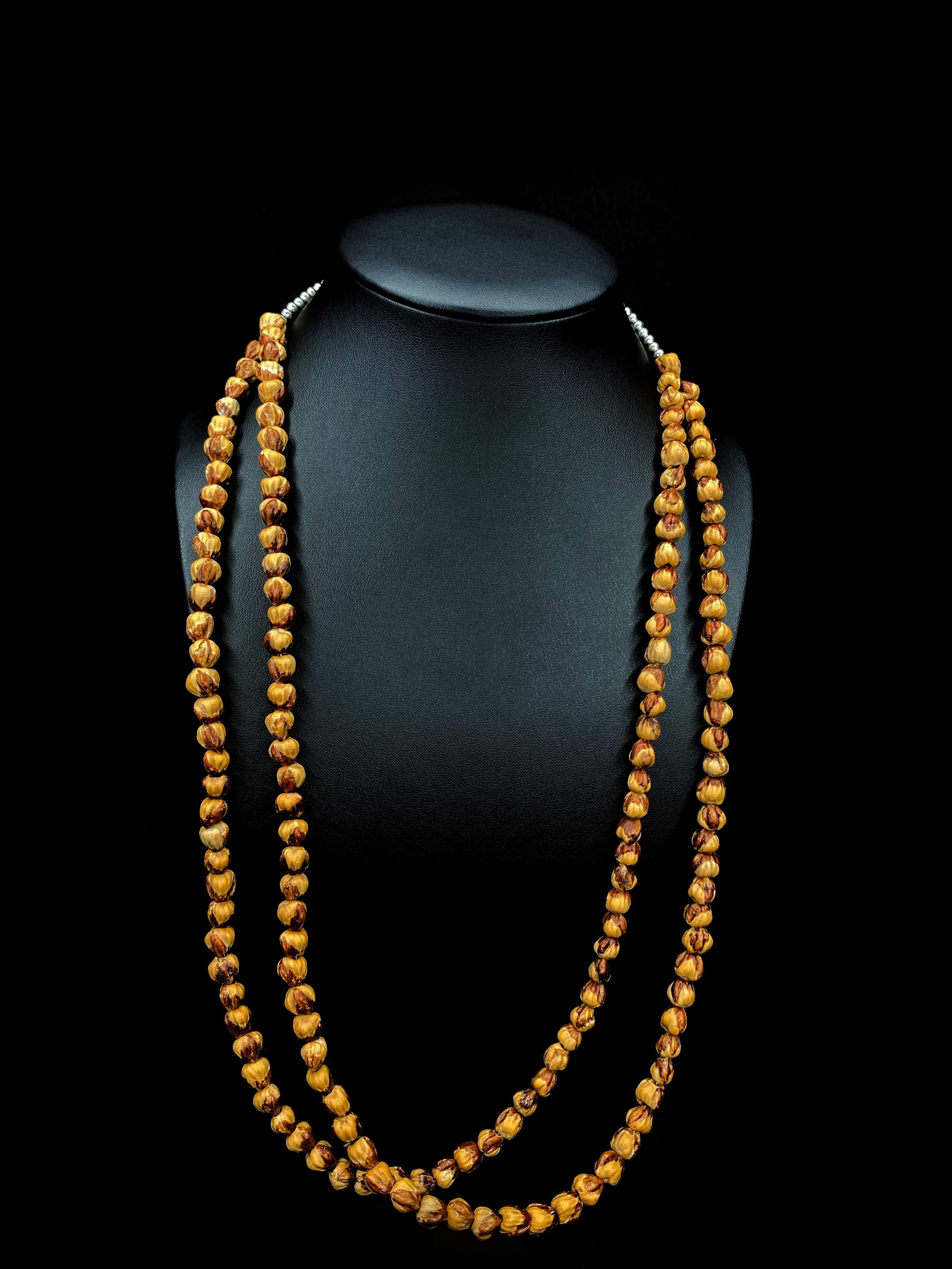 Navajo and Sterling Seed Bead Black Necklace — HoliTOMoli