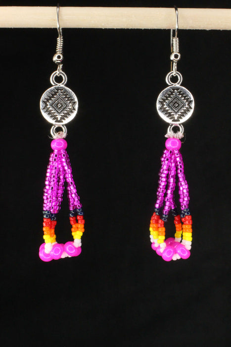 Classic Hand-Beaded Earrings